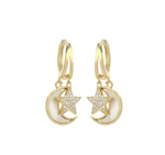Boucles d'Oreilles Lune