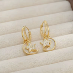Boucles d'Oreilles Lune