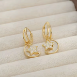 Boucles d'Oreilles Lune